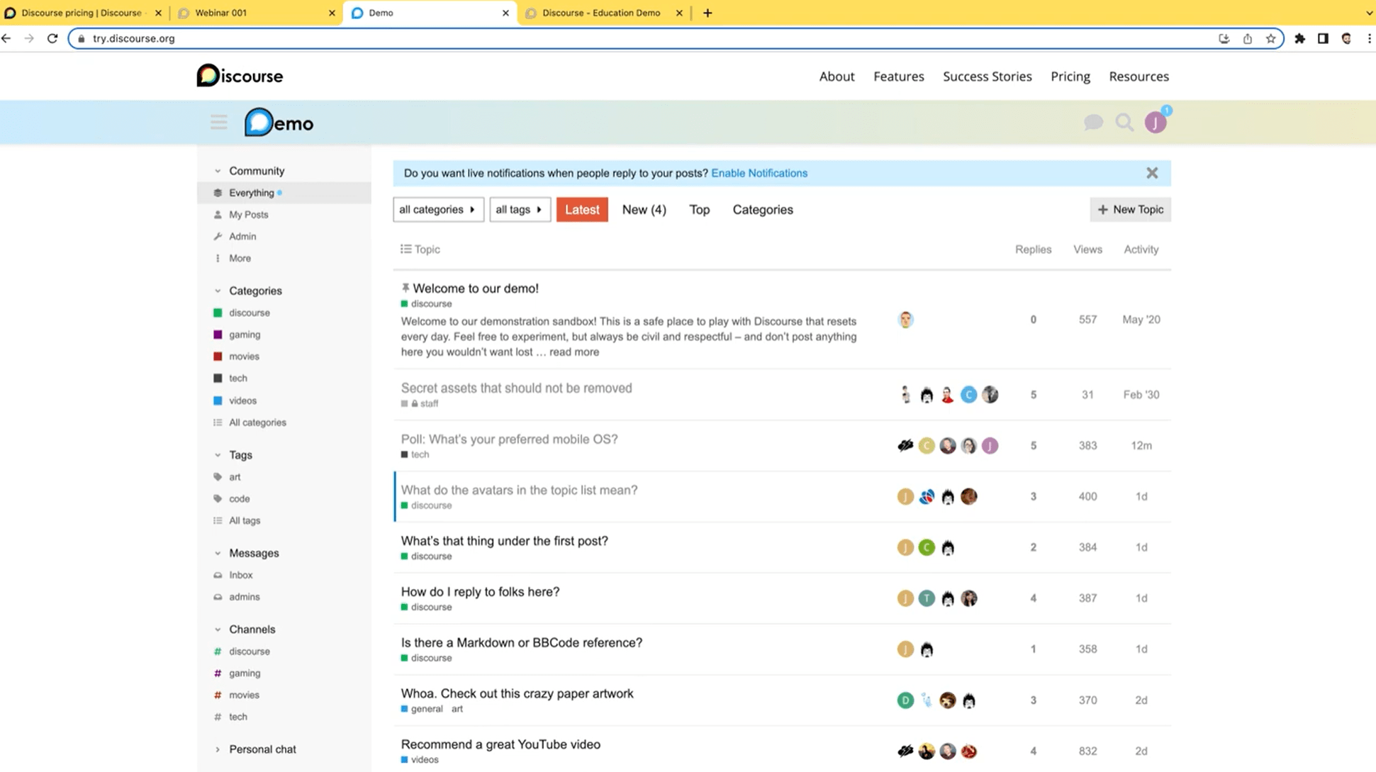 13 Best Forum Software For Building An Online Community In 2023 - Classic Dark Background - Desktop
